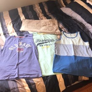 Old Navy Boys Tang Tops and Cargo Shorts